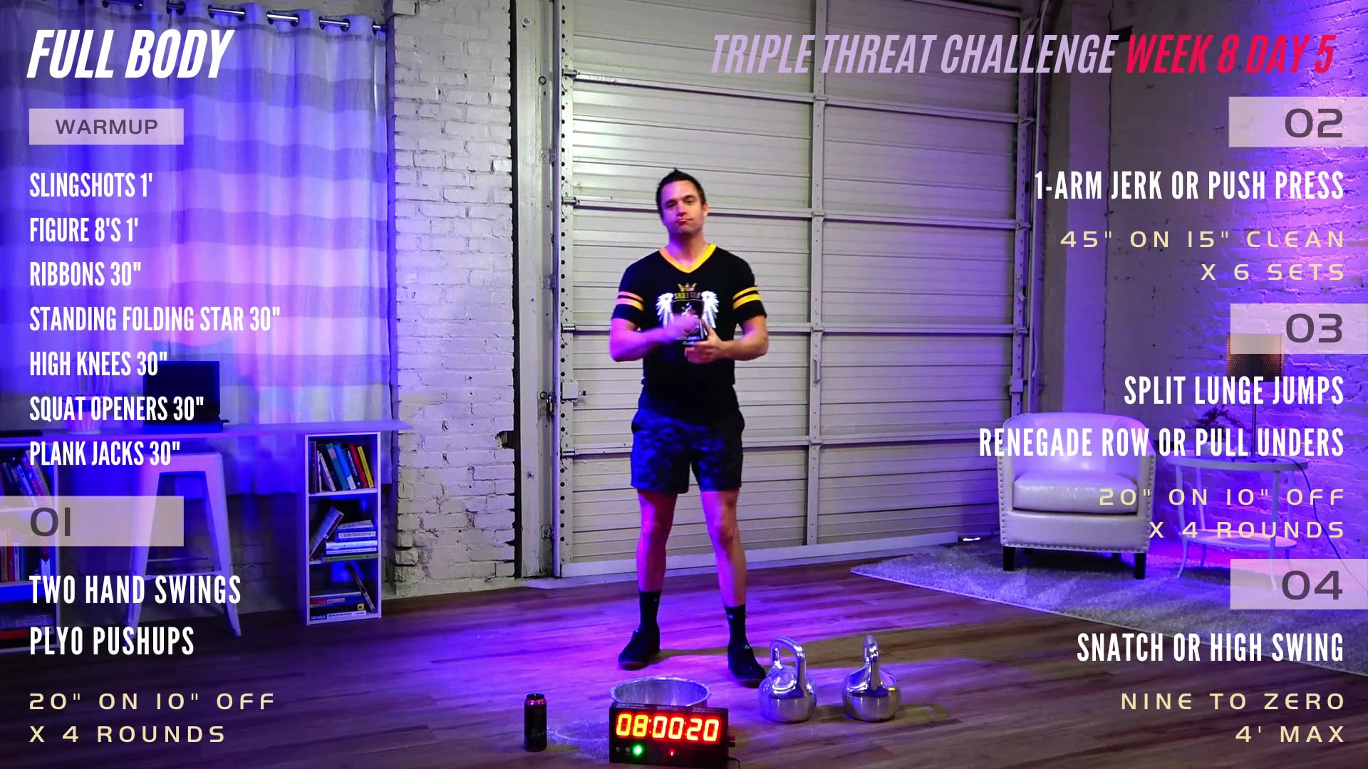 Week 8 Day 5 - Full Body (Triple Threat)