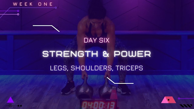 Day 6 - Strength & Power (Legs, Shoulders & Triceps)