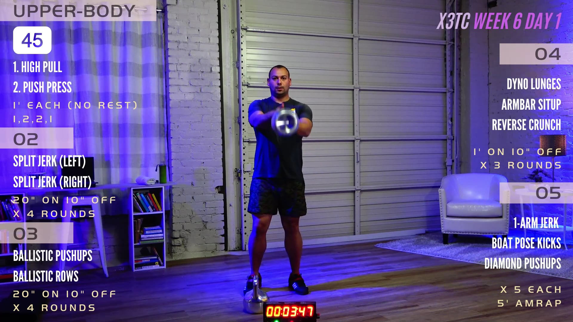 Week 6 Day 1 - Upper Body/Jerk (Triple Threat)