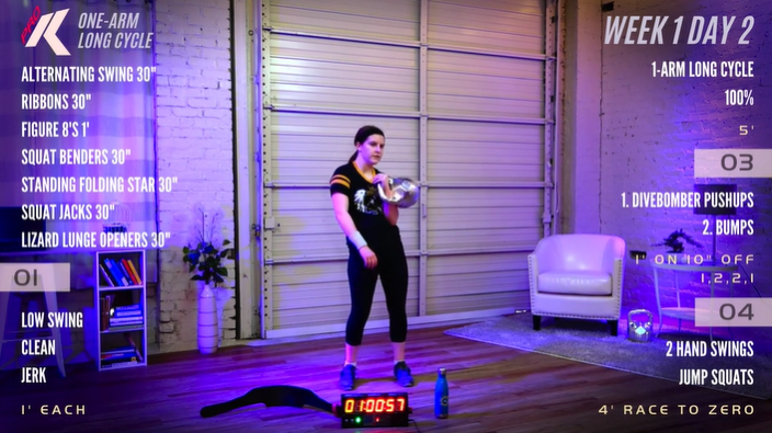 Week 1 Day 2 (One-Arm Long Cycle)