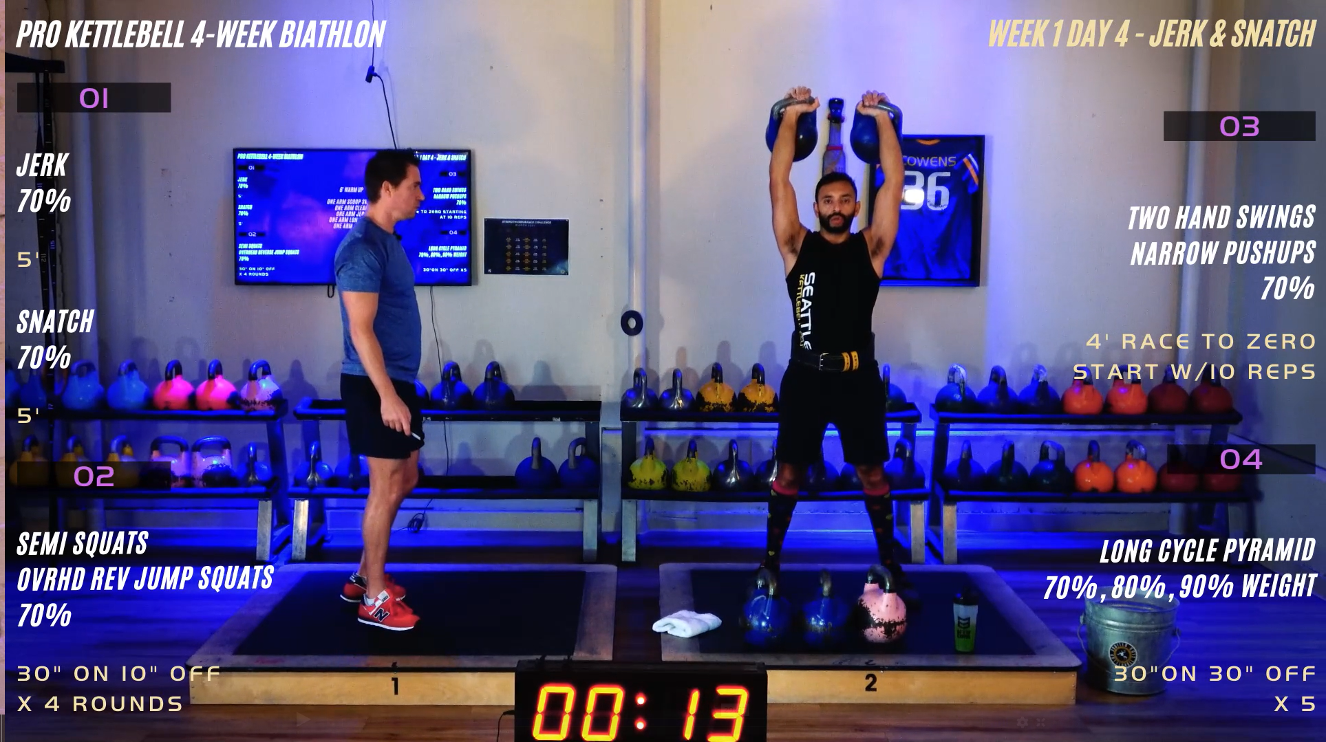 Wk 1 Day 4 - Jerk & Snatch (Biathlon)