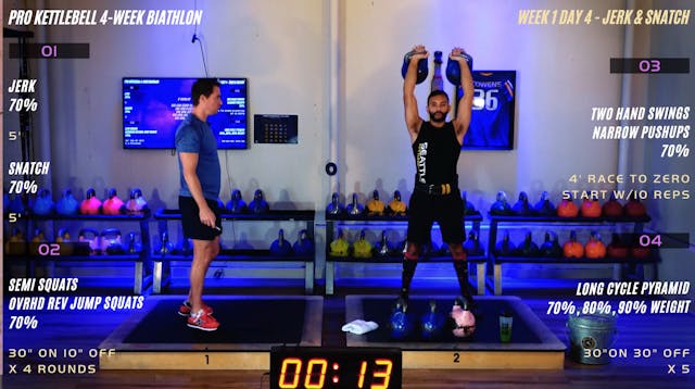 Wk 1 Day 4 - Jerk & Snatch (Biathlon)