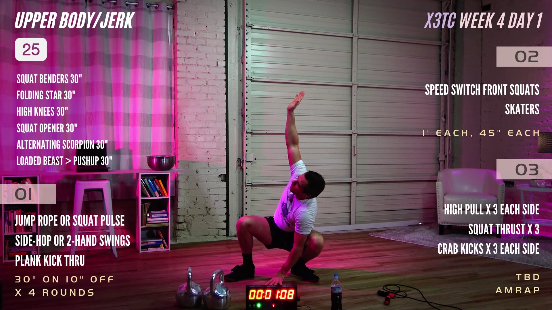 Week 4 Day 1 - Upper Body/Jerk (Triple Threat)