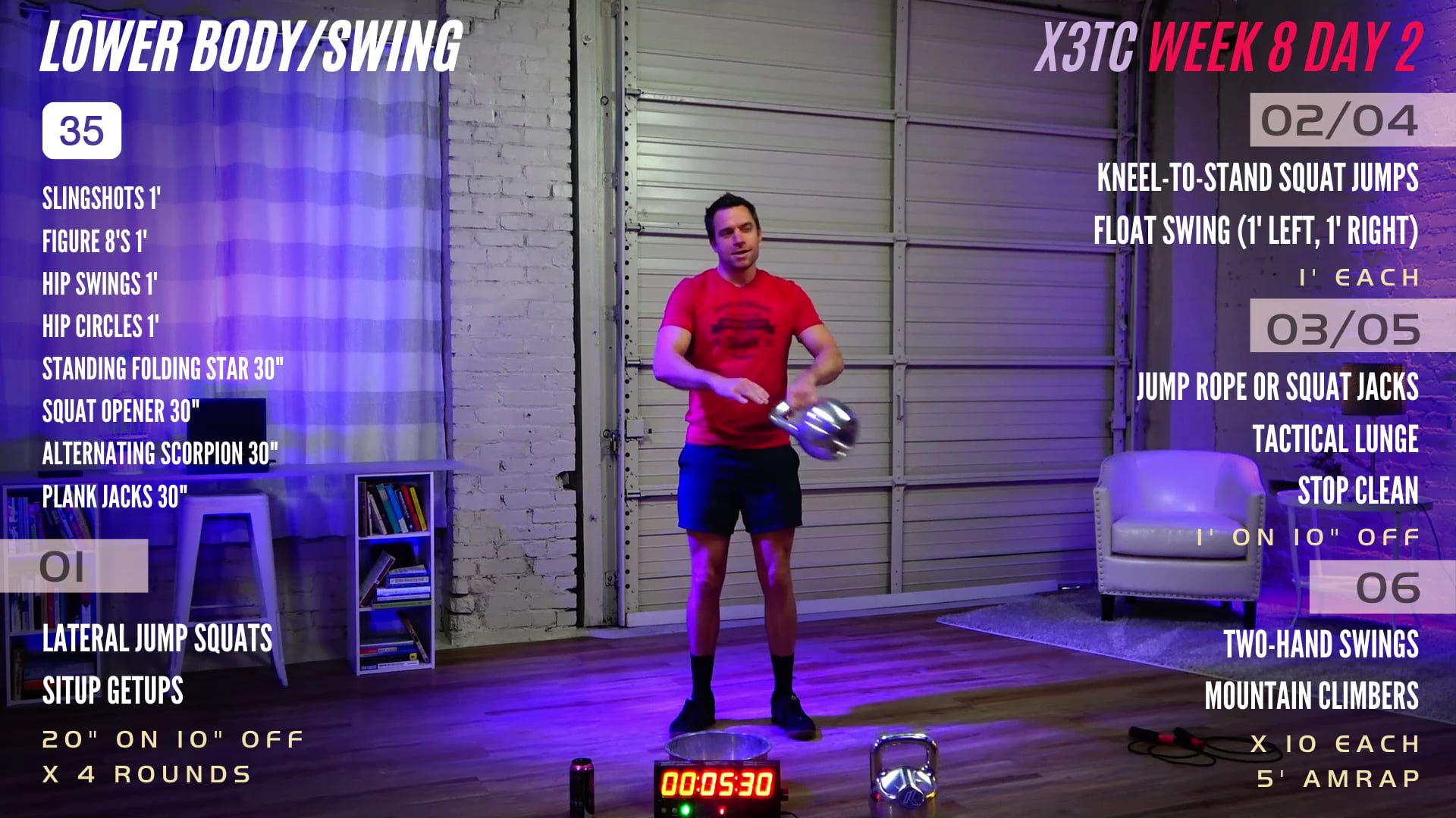 Week 8 Day 2 - Lower Body/Swing (Triple Threat)