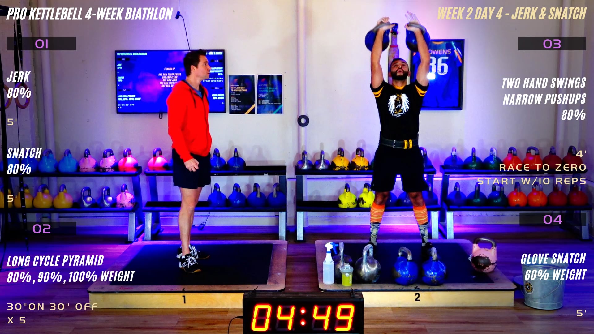 Week 2 Day 4 - Jerk and Snatch (Biathlon)