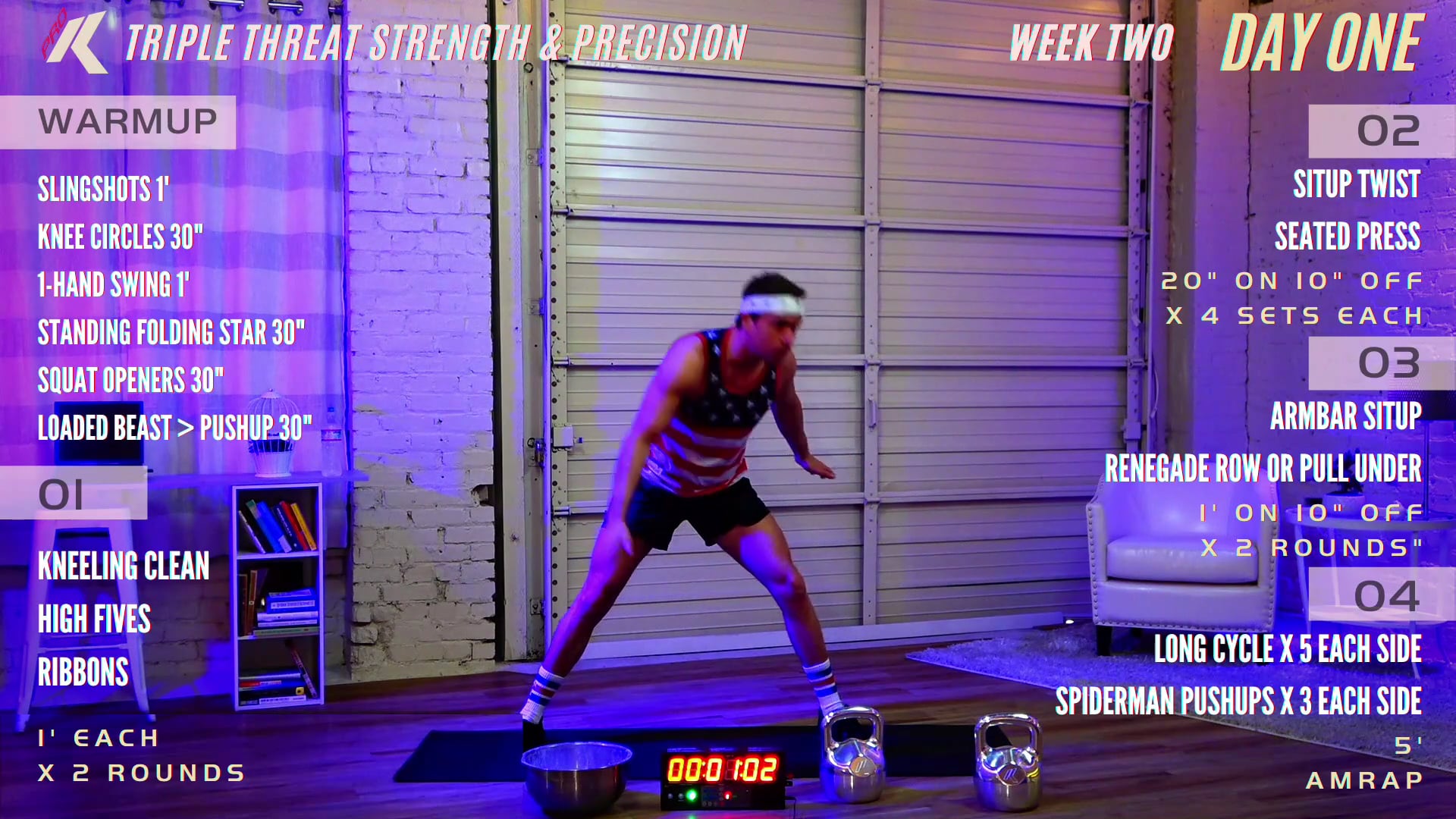 Week 2 Day 1 - Upper Body (Triple Threat)