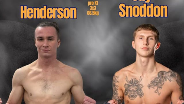 Jay Snoddon Vs Kieran Henderson in Gl...