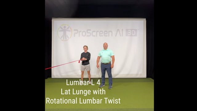 L4 - Lumbar - Lat Lunge Rotational Twist