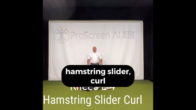 L4 - Knees - Hamstring Slider Curl
