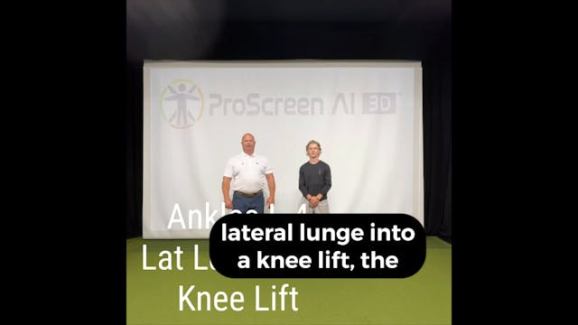 L4 - Ankles - Lat Lunge into Knee Lift