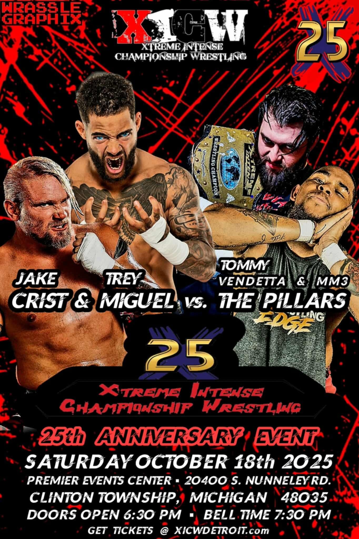 Trey Miguel and Jake Crist vs. The Pillars (Malcolm Monroe III & Tommy Vendetta)