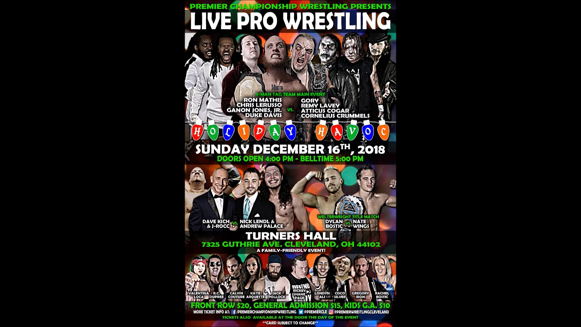 Premier "Holiday Havoc" 2018