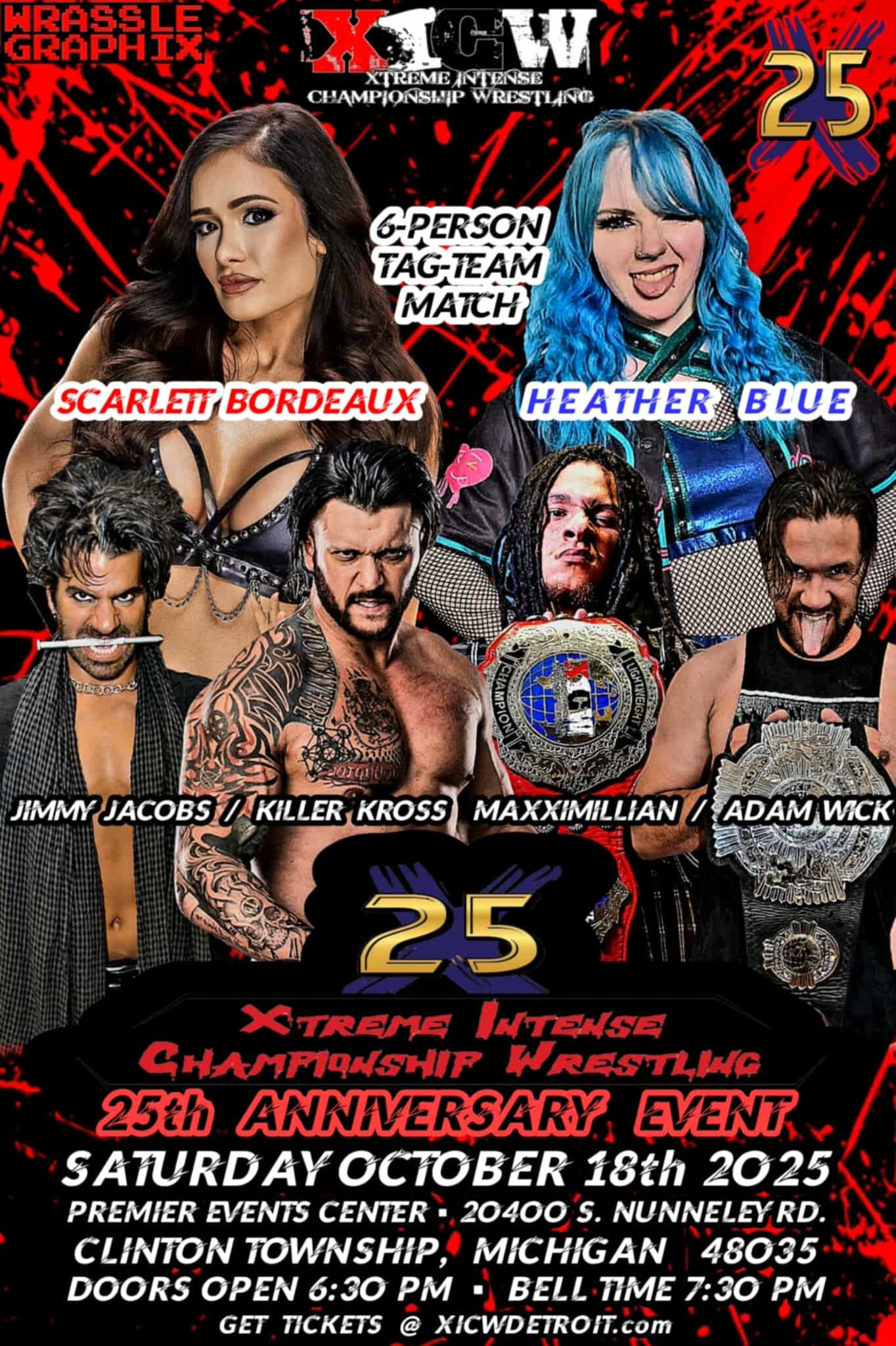Trios Tag Team Main Event: Killer Kross, Scarlett Bordeaux & Jimmy Jacobs vs. Adam Wick, Maxximillian & Heather Blue