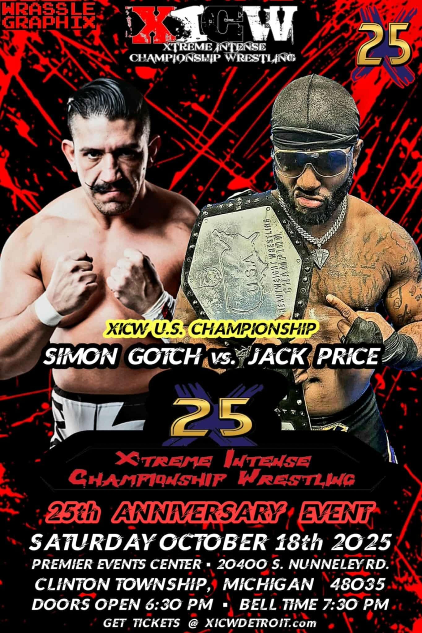 United States Title Match: Jack Price (c) vs. Simon Gotch