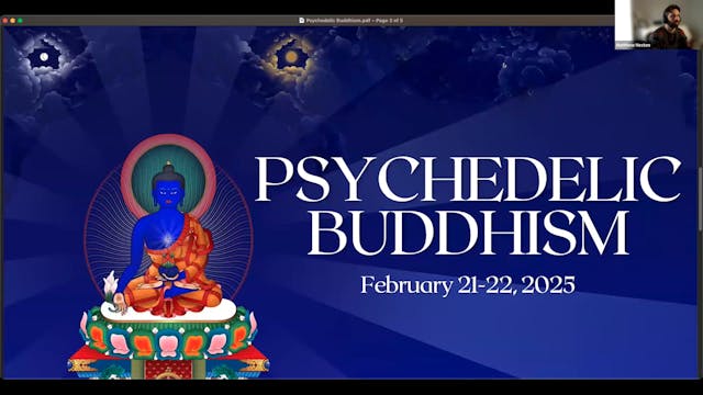 Virtual Panel III: "Psychedelic Buddhism Going Forward"