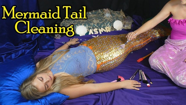 An ASMR Mermaid Tail Cleaning Deep Sea Spa Treatment