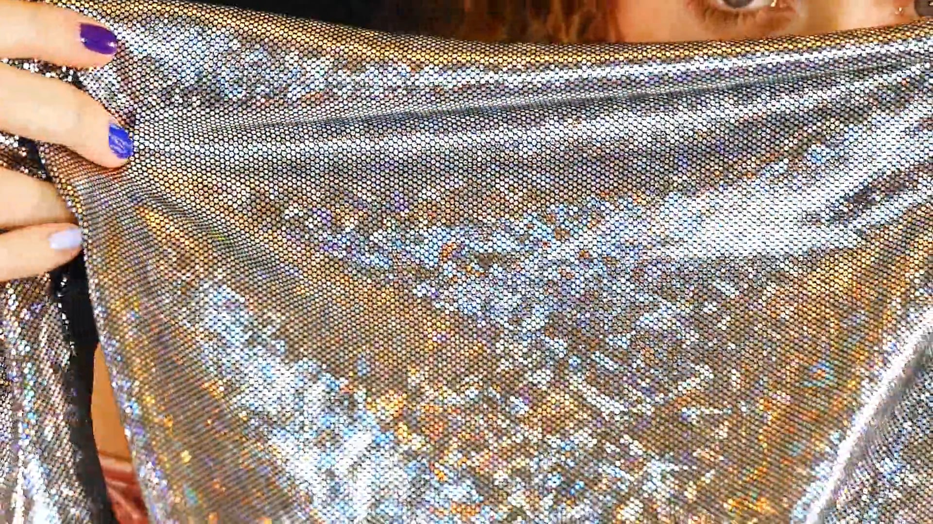 Ear Massage Triggers with Sparkly Fabric