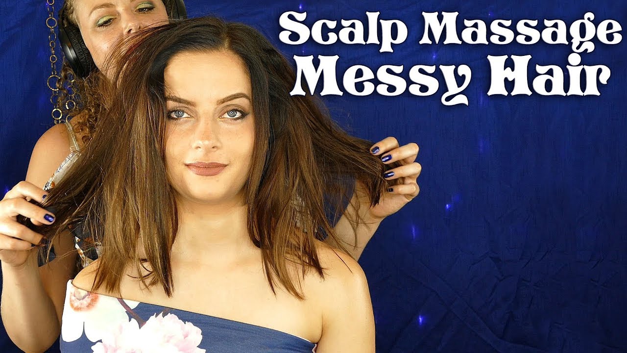 Messy Hair Relaxing Brushing, Hair Play, Hair Sounds & Scalp Scratching