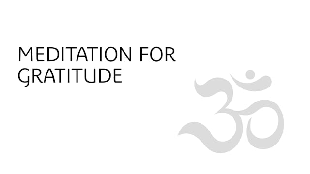 Yoga Meditation for Gratitude