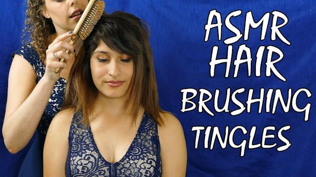 ASMR Hair brushing and hair sounds