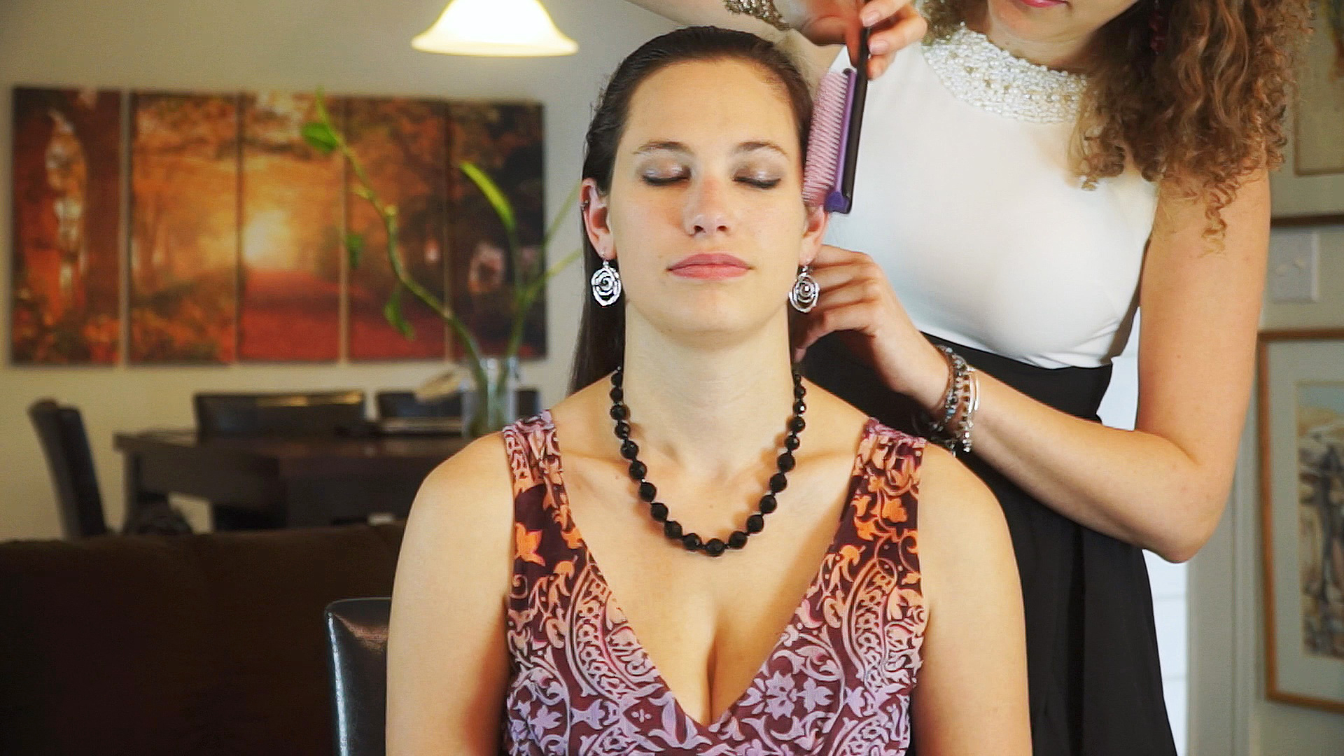 Corrina & Bethany, Hair Brushing & Relaxation Tips