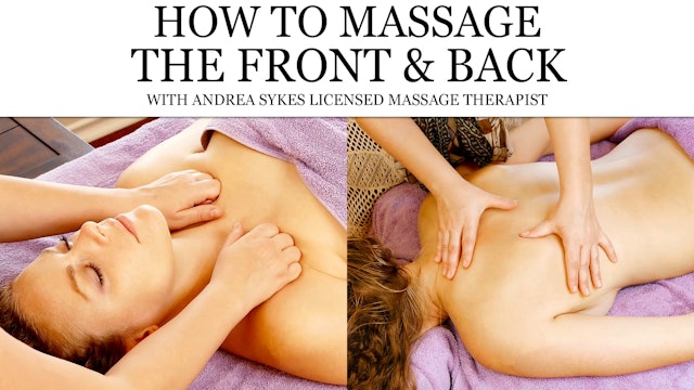 How To Massage The Front And The Back