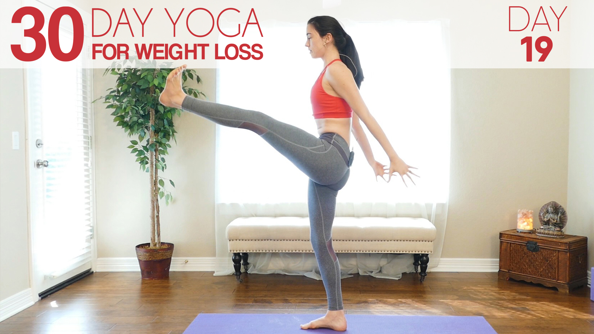 Day 19 - Power Yoga HIIT Workout, Total Body Cardio