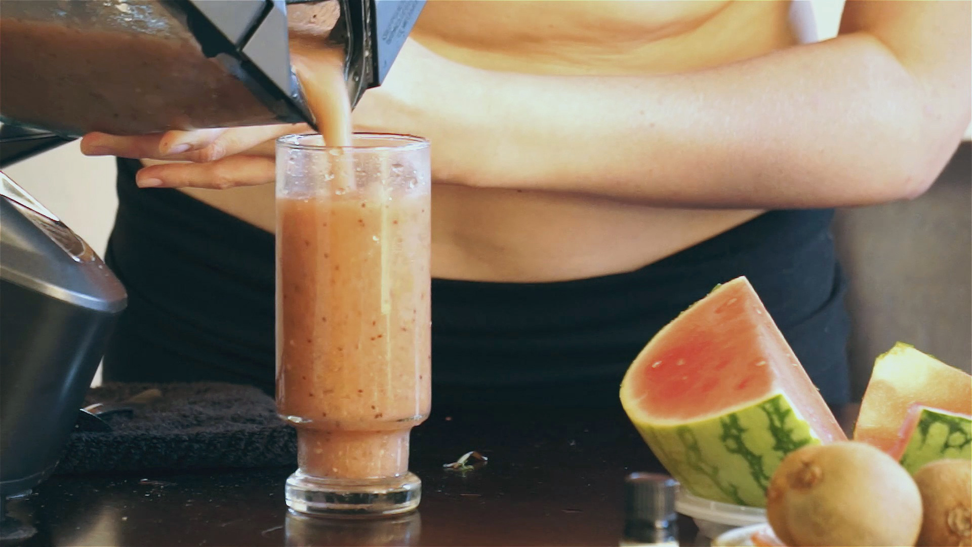 Mint, Kiwi & Watermelon Smoothie