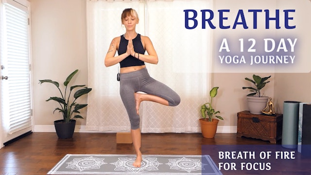 Breathe 12 Day Yoga Journey  | Breath of Fire for Focus