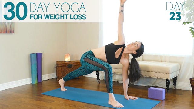 Cardio Yoga Workout For Weight Loss ♥ The Sweat Is Just Your Fat