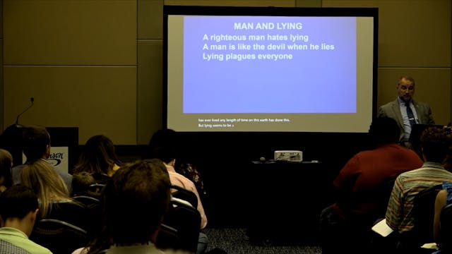 The Truth About Lying | Don Blackwell