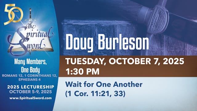 Wait for One Another (1 Corinthians 1...
