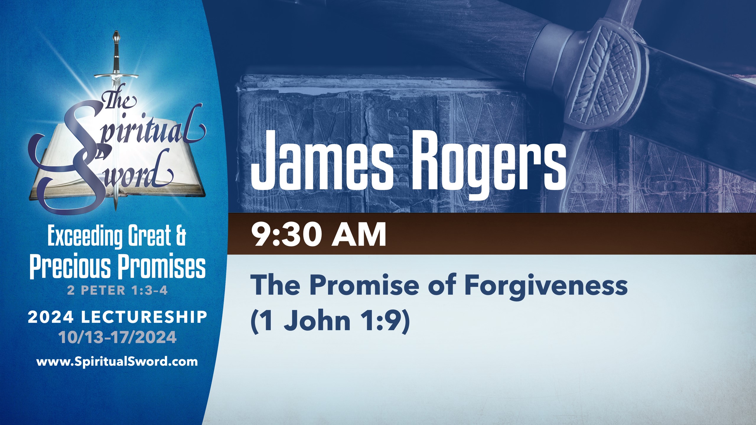 The Promise of Forgiveness (1 John 1:9) | James Rogers