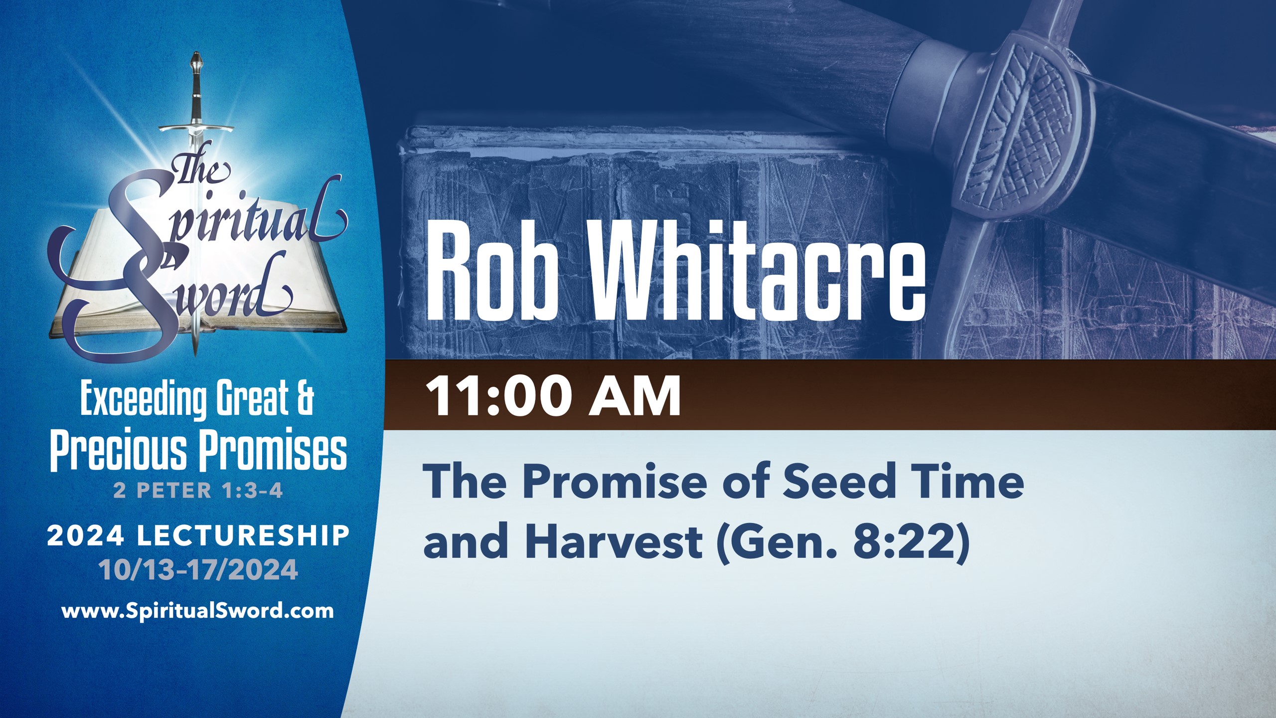 The Promise of Seed Time and Harvest (Gen. 8:22) | Rob Whitacre