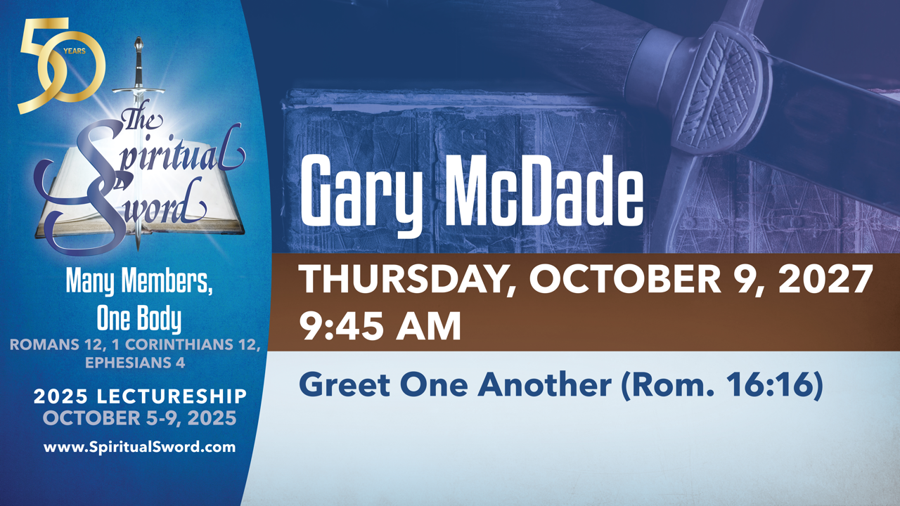 Greet One Another (Romans 16:16) | Gary McDade