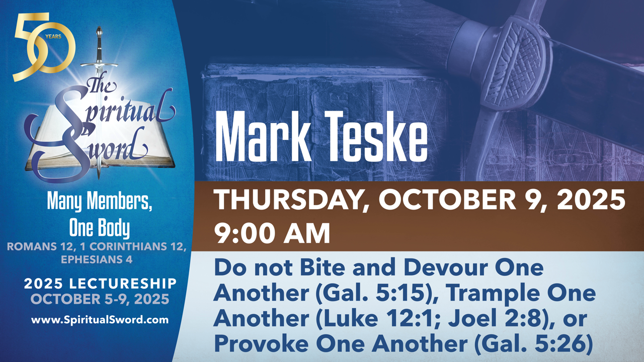 Do nor Bite & Devour, Trample, or Provoke One Another | Mark Teske