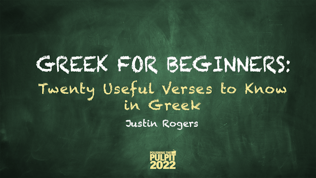 Greek for Beginners: Twenty Useful Gr...