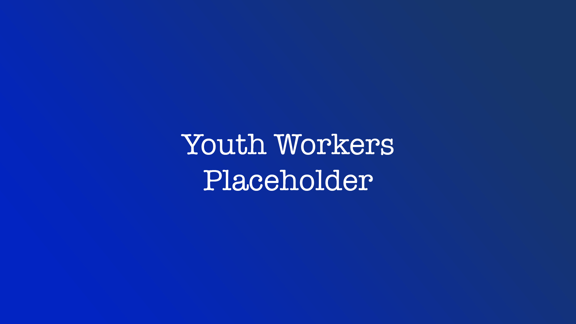 Youth Workers