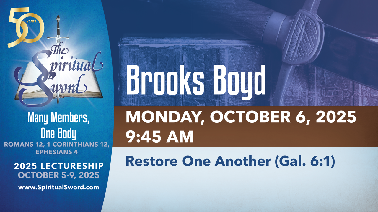 Restore One Another (Galatians 6:1) | Brooks Boyd