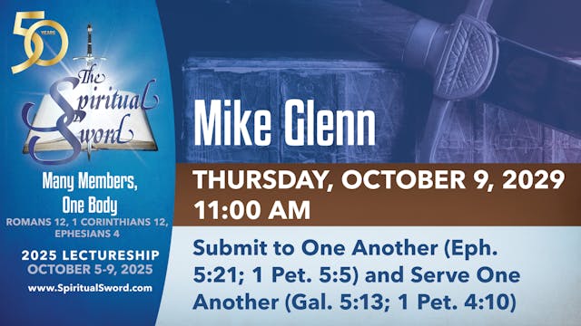 Submit to One Another and Serve One A...