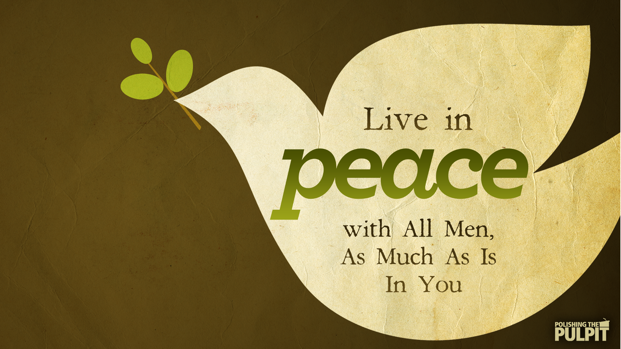 Live in Peace with All Men, As Much As Is In You | Eric Owens