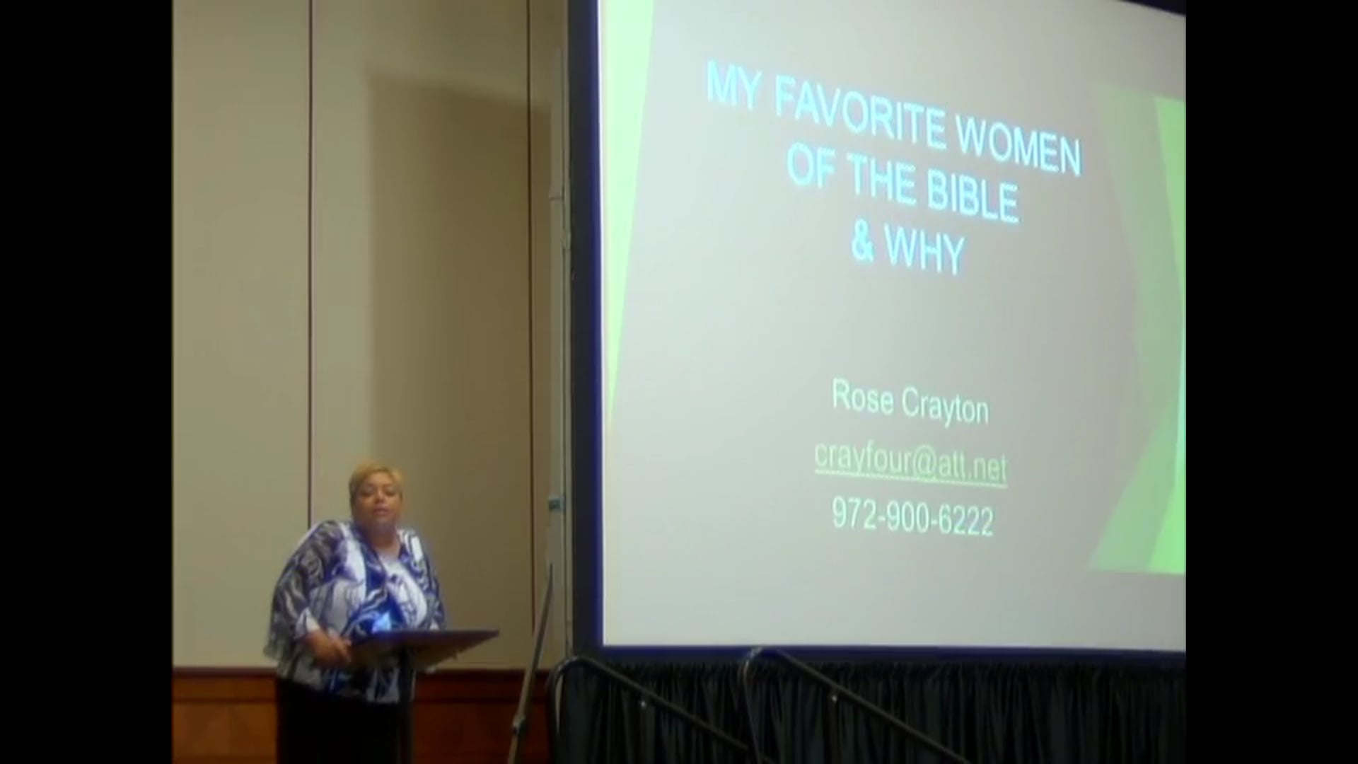 Rose Crayton: My Favorite Women in the Bible—and Why
