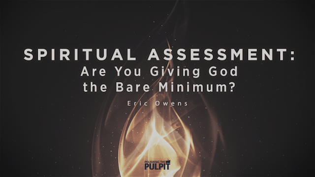 Spiritual Assessment: Are You Giving ...