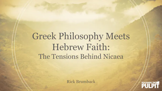 Greek Philosophy Meets Hebrew Faith: ...