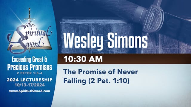 The Promise of Never Falling (2 Pet. ...