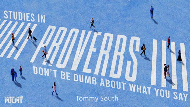 Studies in Proverbs: Don't Be Dumb Ab...