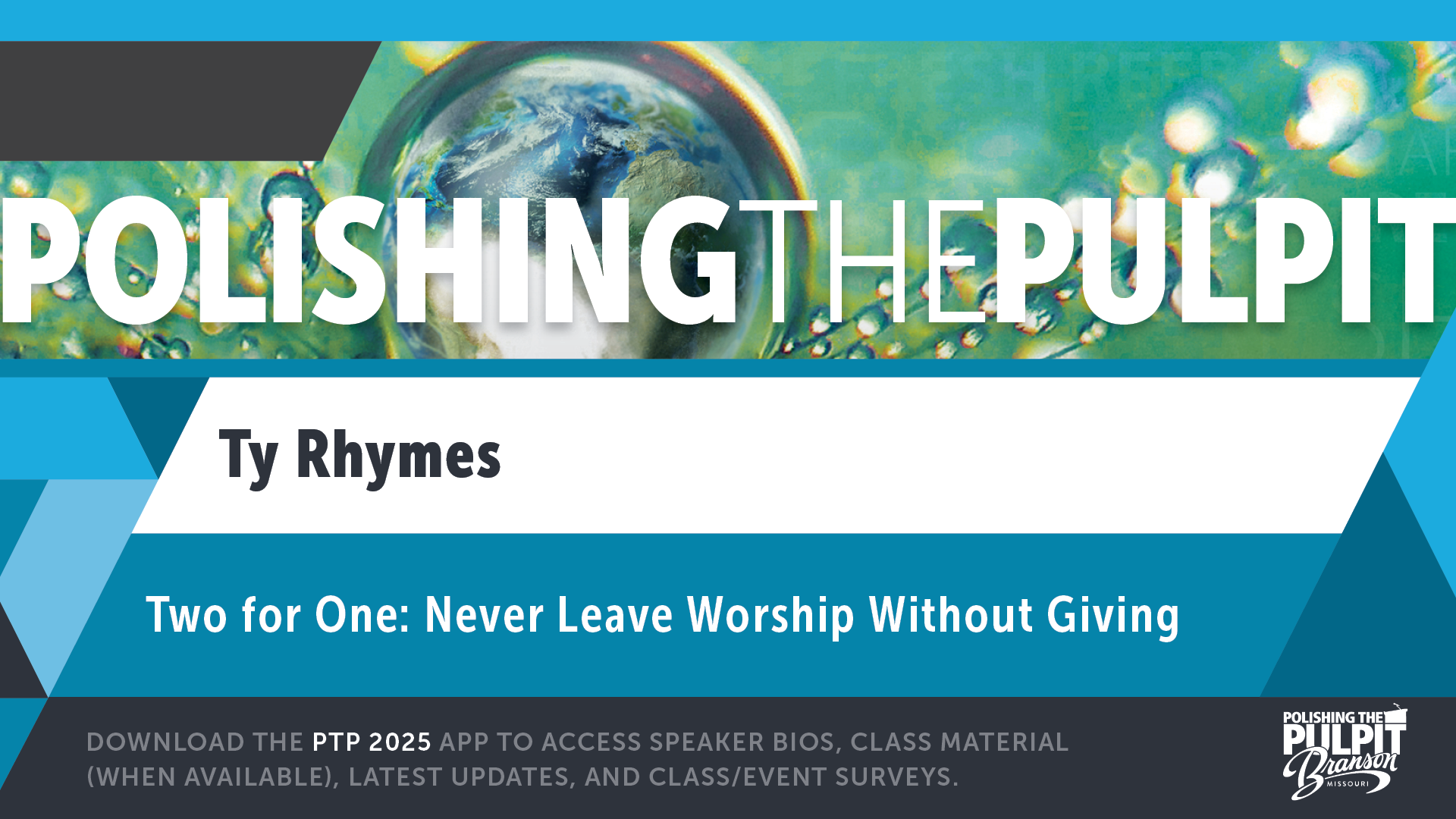 Two for One: Never Leave a Worship Without Giving | Ty Rhymes