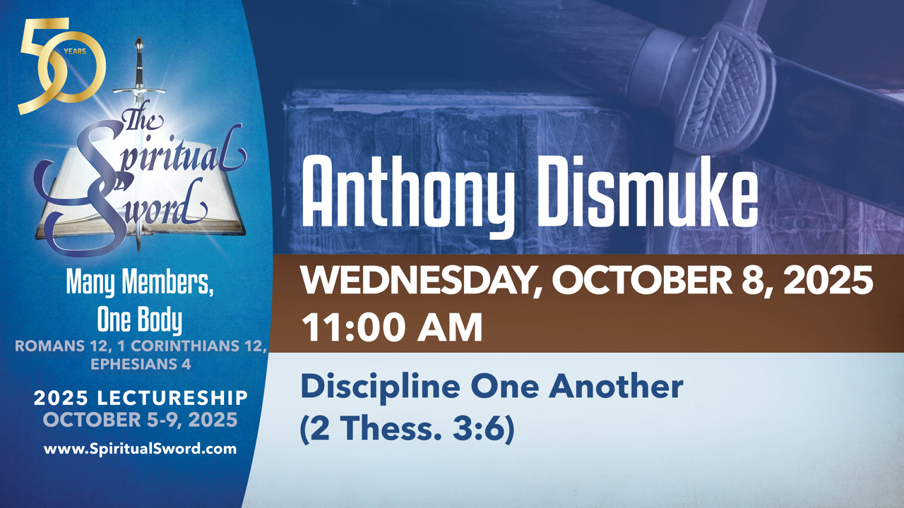 Disciplin One Another (2 Thessalonians 3:6) | Anthony Dismuke