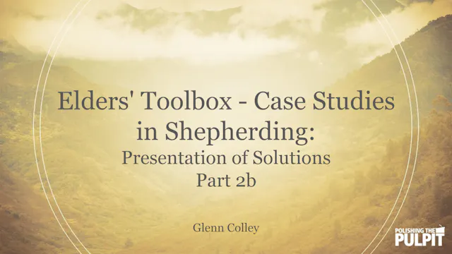 Elders' Toolbox: Presentation of Solu...