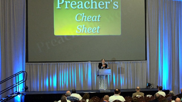 Dan Winkler: The Preacher's Cheat Sheet